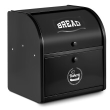 Dyserbuy 2-Layer Bread Bin, Bread Bins for Kitchen, Large Bread Box with Roll Top Lid, Metal Bread Container, Storage Bin for Fresh Loaves, Cookies,