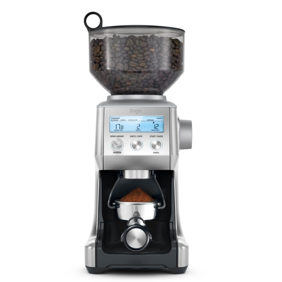 Sage - The Smart Grinder Pro - Conical Burr Coffee Grinder - Programmable, Automatic, Brushed Stainless Steel