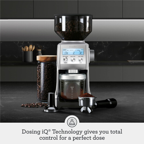 Sage Sage - The Smart Grinder Pro - Conical Burr Coffee Grinder - Programmable, Automatic, Brushed Stainless Steel 2