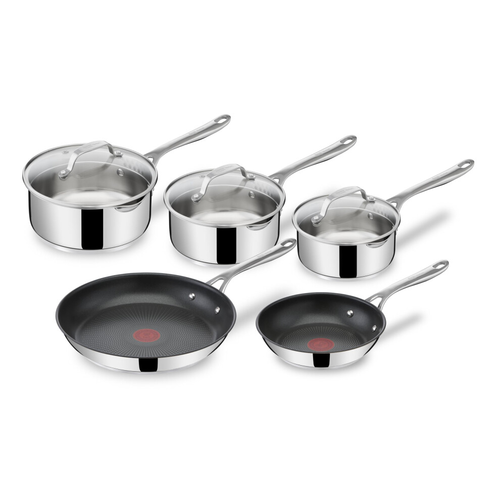 Jamie Oliver by Tefal Cook's Direct Stainless Steel 5 Piece Cookware Set ? ? E304S544