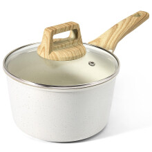 GiPP Nonstick Sauce Pan with Lid - 3.6L Small Sauce Pot Non Stick Cooking Pot with Stay-Cool Handle, Kitchen Pots Granite Saucepan Induction