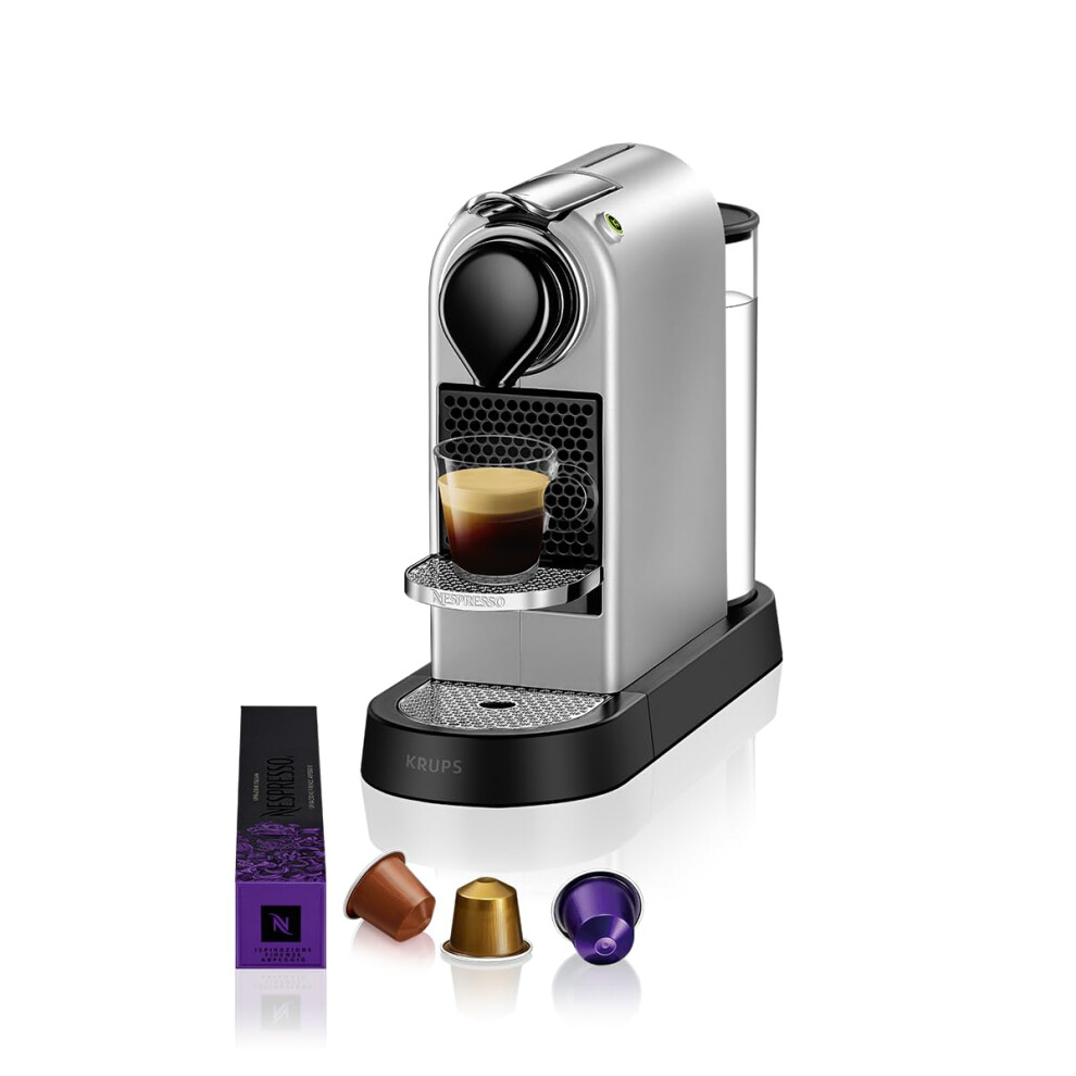 Nespresso KRUPS Citiz XN741B40 Pod Coffee Machine-Silver, 1260 W, 1 Liter