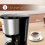 Aigostar Filter Coffee Machine, Programmable Drip Coffee Maker with 24hr Timer & 40min Keep Warm, Fast Brewing, 1.5L Coffee Filter Machine with 5