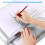eSynic A3 Drawing Board Set, A3 Multifunction Drafting Table Adjustable Measuring System Angle Parallel Motion Drawing Board with Protractor, Paper 4