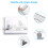 eSynic A3 Drawing Board Set, A3 Multifunction Drafting Table Adjustable Measuring System Angle Parallel Motion Drawing Board with Protractor, Paper 3