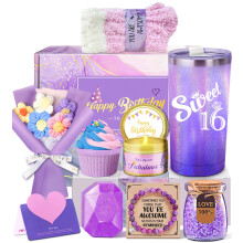 Awfrky 16th Birthday Gifts Girl, Sweet 16 Gifts for Girls, 16 Year Old Gift for Girls, Happy 16th Birthday Hampers for Her Daughter Sister Niece