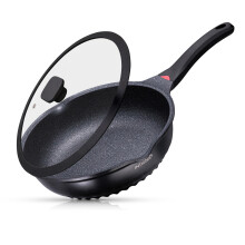 INTIGNIS Deep Non-Stick Frying Pan with Lid ? 3-in-1 Saut? Pan, Skillet & Mini Wok ? GREBLON Ceramic Coating | Induction Hob Safe | Stainless Steel