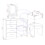 Seconique Seconique Nevada Dressing Table Set in Grey Gloss/Light Oak Effect Veneer 4