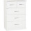 Seconique Seconique Nevada 3+2 Drawer Chest in White Gloss 1