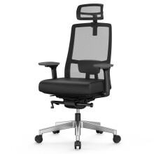 Duwinson Ergonomic Home Office Chair With 4-Way Adjustment Armrest, Mesh Computer Desk Chair, Reclining Adjustment Back Support, Adjustable Headrest,