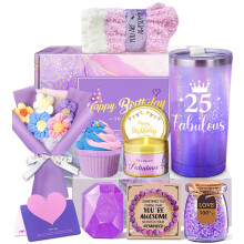 25th Birthday Gifts for Her, Happy 25th Birthday Gifts for Women Daughter, Gift Ideas 25 Year Old Hamper for Female Sister Best Friends, Personalised