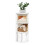 Furinno Pasir 3-Tier Corner Open Shelf Bookcase, White 3