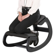 Predawn Ergonomic Kneeling Chair, Rocking Chair Stool, Knee Chair, Posture Chair for Home Office Meditation Wooden & Linen Cushion-Office Desk Chair