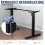 ERGOMAKER Height Adjustable Standing Desk Frame without Desktop, Single Motor Two-Stage Electric Frame with Automatic Memory Smart Handset (Black) 5