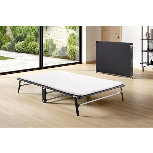 Jay-Be CE120 Compact Folding Bed with e-Fibre Mattress, Small Double 1