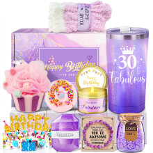Awfrky 30th Birthday Gifts for Women, Presents for 30th Birthday, 30th Birthday Gift Ideas for Her, Happy 30th Birthday Hamper for Her Mom Wife Aunt