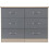 Seconique Seconique Nevada 6 Drawer Chest in Grey Gloss/Light Oak Effect Veneer 4