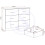 Seconique Seconique Nevada 6 Drawer Chest in Grey Gloss/Light Oak Effect Veneer 3