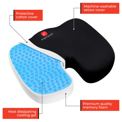 Ergonauts Memory Foam Gel Enhanced Seat Cushion 1