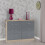 Seconique Seconique Nevada 6 Drawer Chest in Grey Gloss/Light Oak Effect Veneer 2