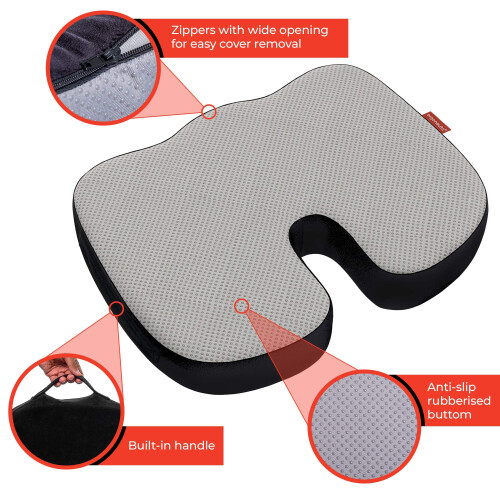 Ergonauts Memory Foam Gel Enhanced Seat Cushion 2