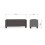 GFW Verona Ottoman Blanket Storage Box, Charcoal Grey 2