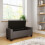 GFW Verona Ottoman Blanket Storage Box, Charcoal Grey 5
