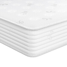Good Nite Double Mattress Pocket Spring with Memory Foam Medium Firm Mattress Breathable Fabric Fire Resistant 8in Deep Double 135x190x20cm