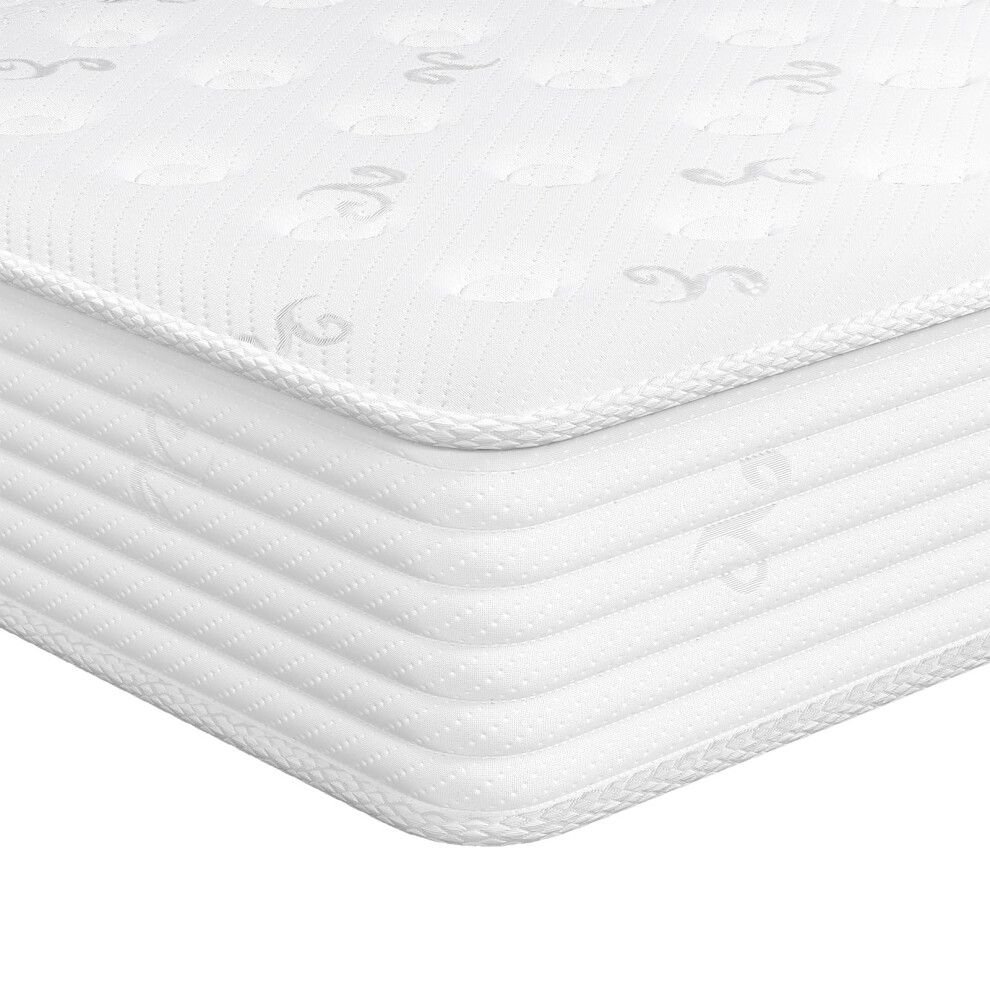 Good Nite Double Mattress Pocket Spring With Memory Foam Medium Firm Mattress Breathable Fabric Fire Resistant 8In Deep Double 135X190x20cm