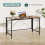 Dripex Dripex Folding Desk 110 x 50cm Writing Computer Desk Foldable Table Space Saving Home Office Desk Easy Assembly, Rustic Brown 2