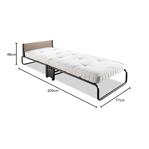 JAY-BE Revolution Folding Bed with Micro e-Pocket Mattress, Compact, Single 2