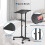 BONTEC Computer Desk Mobile Laptop Table Height Adjustable Standing Desk with Wheels, Mobile Workstation/Presentation Trolley/Ergonomic Top Platform 4