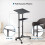 BONTEC Computer Desk Mobile Laptop Table Height Adjustable Standing Desk with Wheels, Mobile Workstation/Presentation Trolley/Ergonomic Top Platform 3