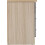 Seconique Seconique Nevada 3 Drawer Bedside in Grey Gloss/Light Oak Effect Veneer 5