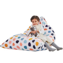 Nobildonna Stuffed Animal Storage Bean Bag for Kids (No Filler), Extra Large 250L Bean Bag Chair Cover Only, Washable Beanbag Without Filling Soft