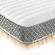 Starlight Beds Nebraska Double Memory Foam Mattress. Hybrid Double Mattress with Springs & Memory Foam Layer, Soft Feel, 19cm Deep, Grey. 4ft6 x 6ft3