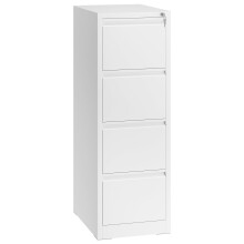 YITAHOME Filing Cabinet with 4 Lockable Drawers, Anti-tipping Rolling Filing Cabinet with Wheel for Home Office, Under Desk File Storage Cabinets for