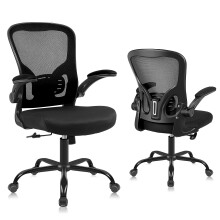 Youhauchair Office Chair, Breathable Mesh Swivel Desk Chair, Lumbar Back Support Ergonomic Office Chair, Computer Chair Office Chairs with Flip-up