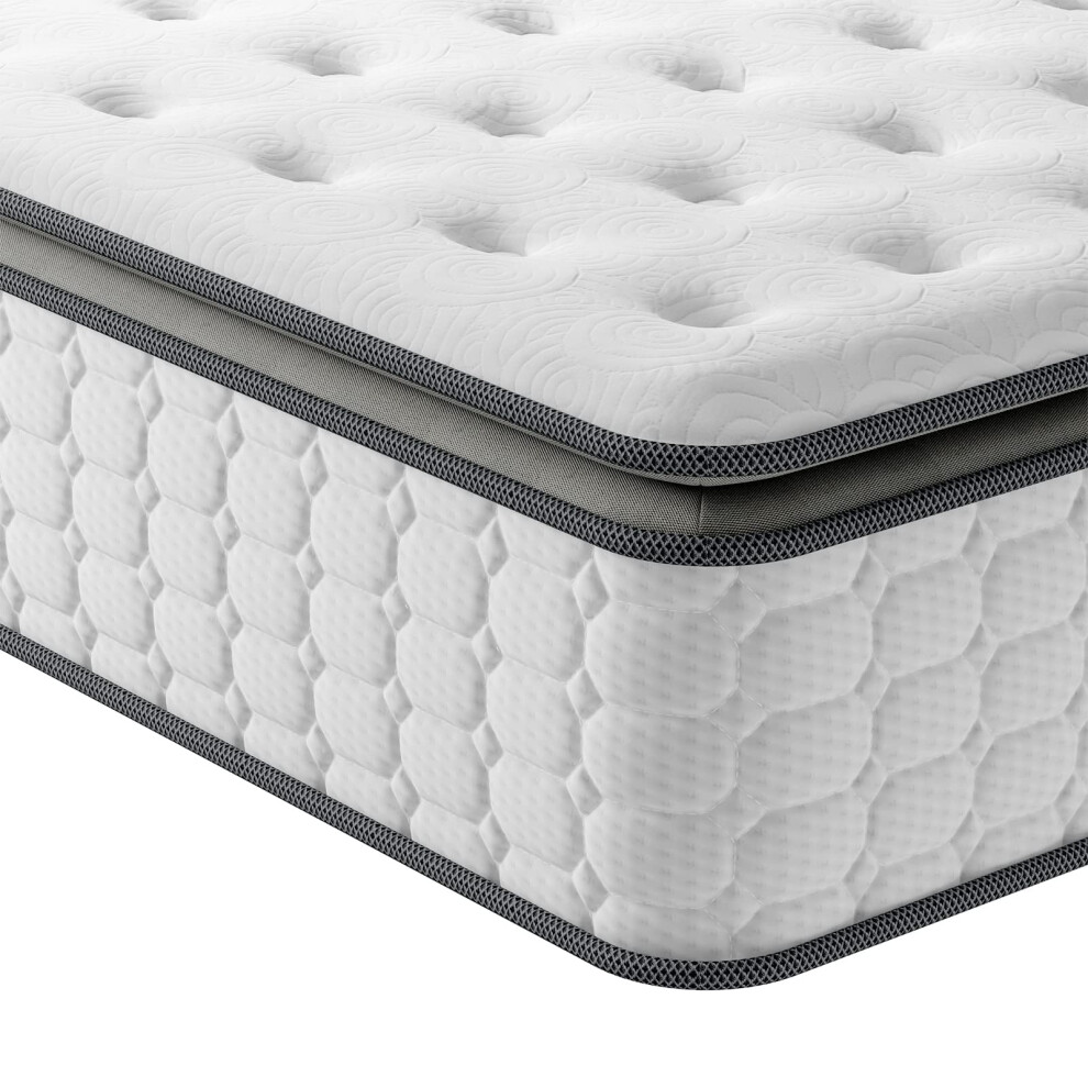 Vesgantti 2Ft6 Small Single Mattress 75X190 Cm, 10.6 Inch Pocket Sprung Mattress With Breathable Foam And Individually Pocket Spring - Medium,