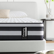 Resspry Double Mattresses,27 CM Hybrid Mattress With Breathable Memory Foam,Individually Pocket Spring,Pressure Relief,Mattress in a Box