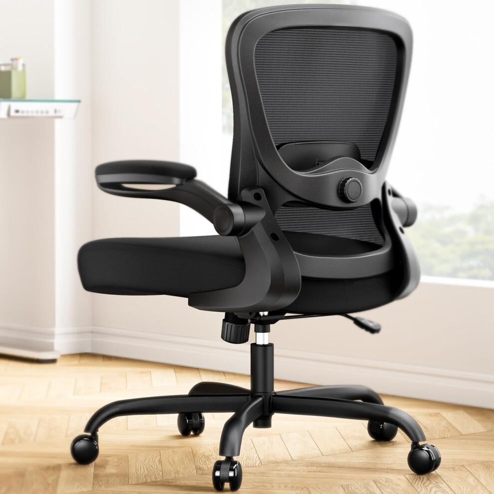 Marsail Ergonomic Office Chair: Ergonomic Desk Chair with Adjustable 3D Lumbar Support, Desk Chair Comfy with Flip-up Armrests, 90-120? Tilt Lock and-image-OPC-PH527NR-NEW
