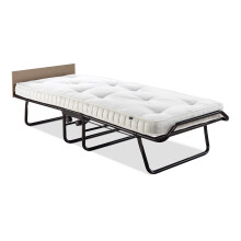 Jay-Be Supreme Folding Bed with Micro e-Pocket Sprung Mattress and Automatic Folding Legs, Compact, Single, Black