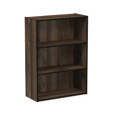 Furinno Pasir 3-Tier Open Shelf, Columbia Walnut