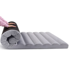 MeMoreCool Roll Up Floor Mattress 190x90cm, Single, 10cm Thick High Density Foam Portable Foldable Futon Firm Mattress with Washable Cover, Folding