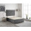 Bed Centre Charcoal Plush Fabric Divan Base Plus Matching Headboard No Drawers 3ft 4ft 4ft6 5ft 6ft (3FT (Single)) 1