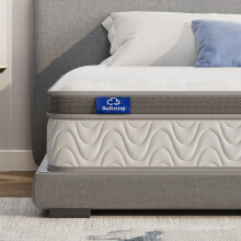 SuiLong Single 3ft Mattress, 90x190x25cm Cool Memory Foam Hybrid Mattress. Extreme Comfort Pocket Sprung Support System with Stronger Edge Support for