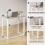 Dripex Dripex Folding Desk Foldable Small Computer Desk Writing Table for Small Place Easy Assembly, Oak 4