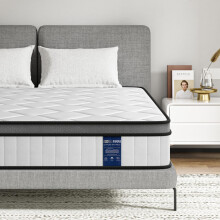BedStory King Mattress, 8.7 Inch Pocket Sprung Mattress for Pressure Relief & Comfort Sleep - 150x200x22CM