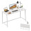 WOHOMO Folding Desk, 120cm Foldable Computer Desk for Bedroom, Space Saving Computer Table Writing Workstation for Home Office, Easy Assembly, White 1