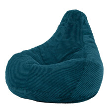 icon Dalton Cord Recliner Bean Bag, Teal Green, Large Adult Bean Bag Chair with Filling Included, Comfy Chair, Living Room Furniture, Bedroom